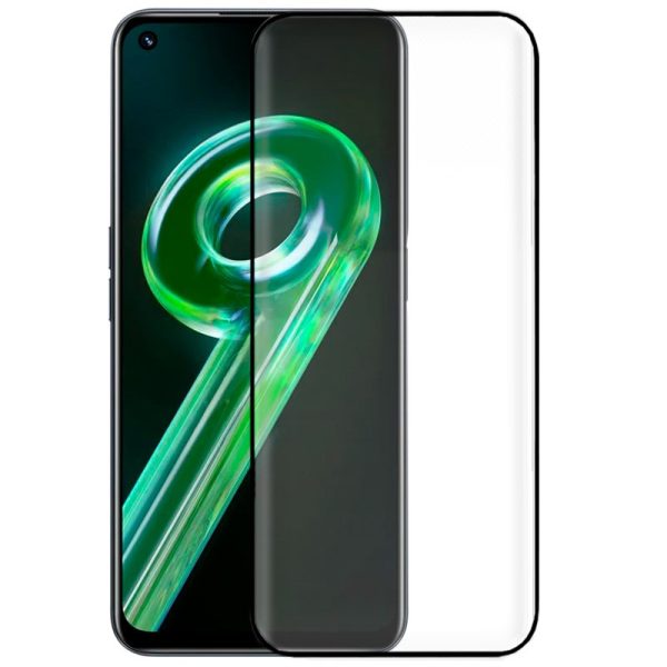 Celotno zaščitno steklo Urbie Black Realme 9/9 Pro