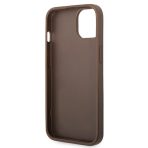 Guess zaščitni ovitek Big Metal Logo 4G Brown Hard Case