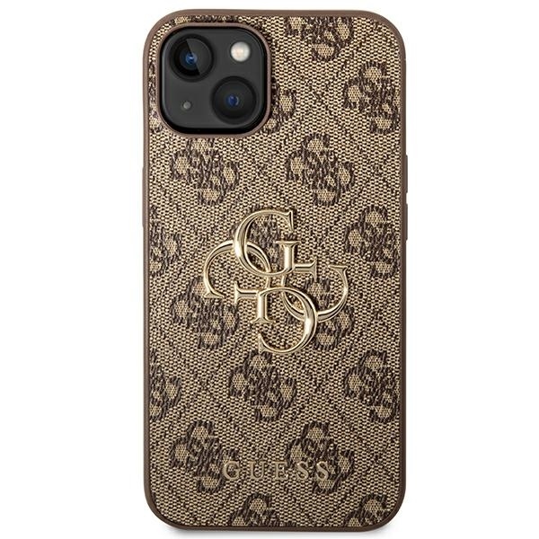 Guess zaščitni ovitek Big Metal Logo 4G Brown Hard Case