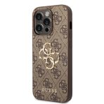 Guess zaščitni ovitek Big Metal Logo 4G Brown Hard Case