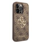 Guess zaščitni ovitek Big Metal Logo 4G Brown Hard Case