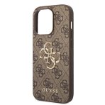 Guess zaščitni ovitek Big Metal Logo 4G Brown Hard Case