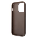 Guess zaščitni ovitek Big Metal Logo 4G Brown Hard Case