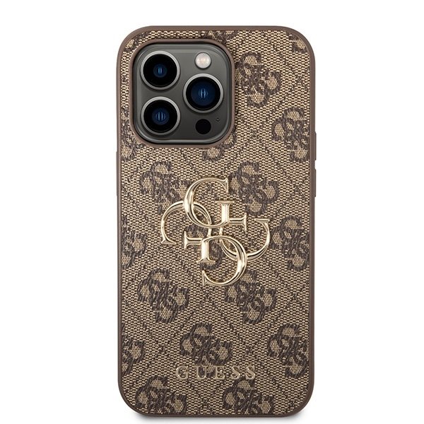 Guess zaščitni ovitek Big Metal Logo 4G Brown Hard Case