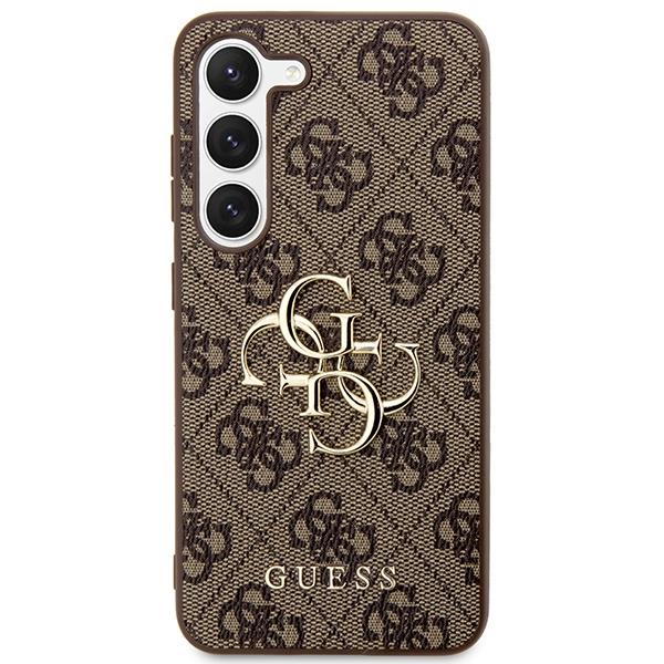 Guess zaščitni ovitek Big Metal Logo 4G Brown Hard Case