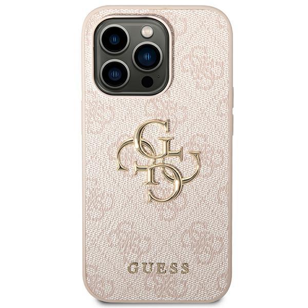 Guess zaščitni ovitek Big Metal Logo 4G Pink Hard Case