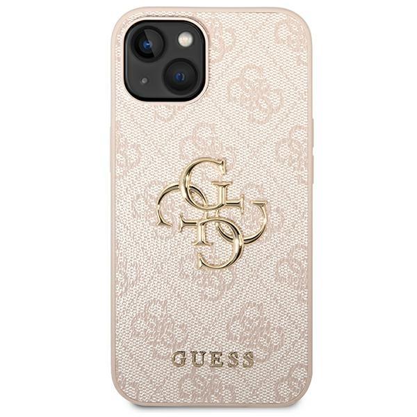 Guess zaščitni ovitek Big Metal Logo 4G Pink Hard Case