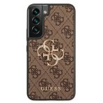 Guess zaščitni ovitek Big Metal Logo Brown Hard Case