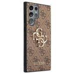 Guess zaščitni ovitek Big Metal Logo Brown Hard Case