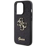 Guess zaščitni ovitek Glitter Script Big 4G Black