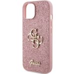 Guess zaščitni ovitek Glitter Script Big 4G Pink