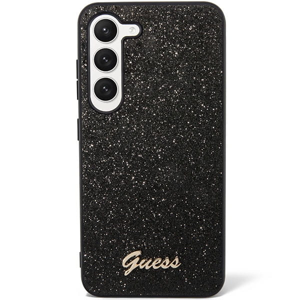 Guess zaščitni ovitek Glitter Script Black