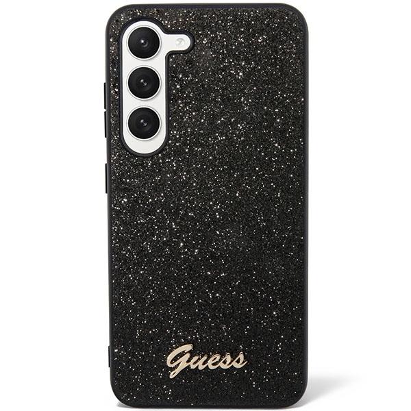 Guess zaščitni ovitek Glitter Script Black