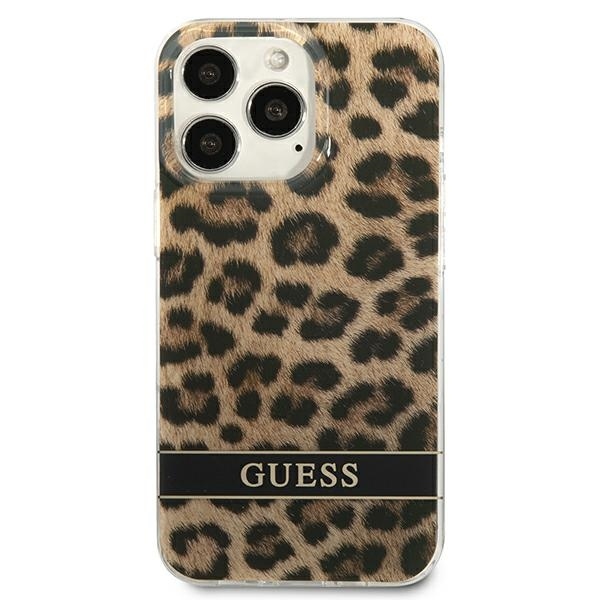 Guess zaščitni ovitek Hardcase Leopard Brown