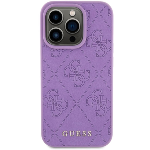 Guess zaščitni ovitek Leather 4G Stamped Purple