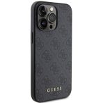 Guess zaščitni ovitek Metal Logo Gray Hard Case