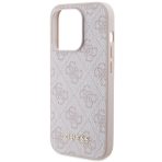 Guess zaščitni ovitek Metal Logo Pink Hard Case