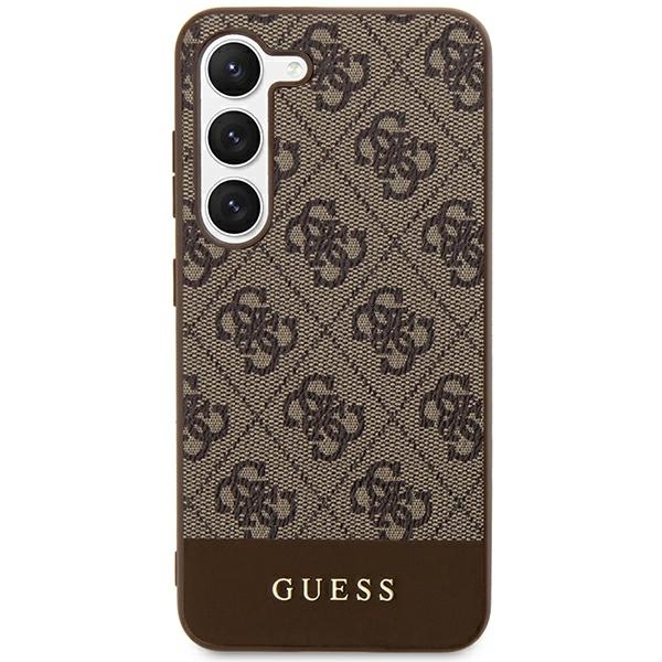 Guess zaščitni ovitek Stripe Brown Hard Case