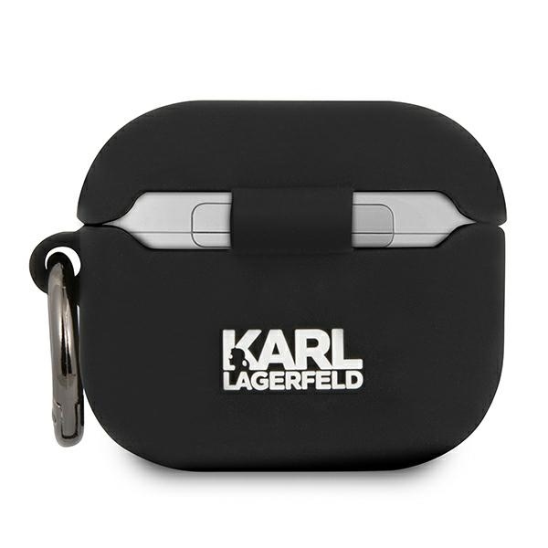 Karl Lagerfeld etui Ikonik Black za slušalke Apple AirPods 3