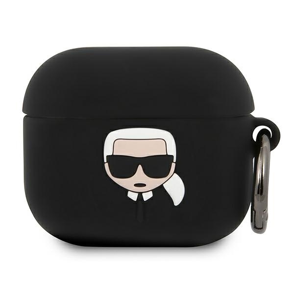 Karl Lagerfeld etui Ikonik Black za slušalke Apple AirPods 3