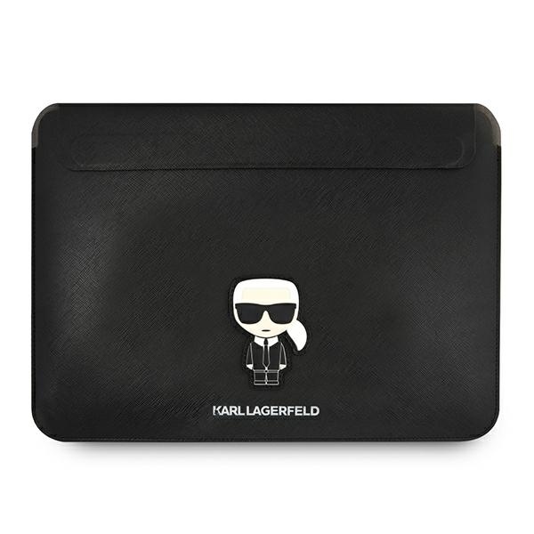 Karl Lagerfeld Sleeve Saffiano Ikonik Black