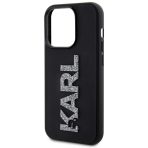 Karl Lagerfeld zaščitni ovitek 3D Black Rubber Glitter Logo