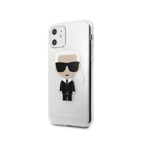 Karl Lagerfeld zaščitni ovitek Glitter Silver