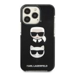 Karl Lagerfeld zaščitni ovitek Iconic Karl and Choupette Head Black iPhone 13 Pro Max