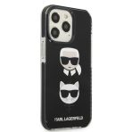 Karl Lagerfeld zaščitni ovitek Iconic Karl and Choupette Head Black iPhone 13 Pro Max