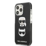 Karl Lagerfeld zaščitni ovitek Iconic Karl and Choupette Head Black iPhone 13 Pro Max