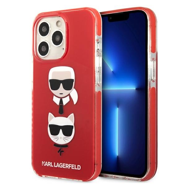 Karl Lagerfeld zaščitni ovitek Iconic Karl and Choupette Red iPhone 13 Mini