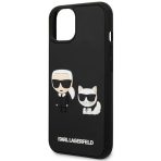 Karl Lagerfeld zaščitni ovitek Iconic Karl Choupette Ikonik 3D Black iPhone 14 Pro