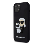 Karl Lagerfeld zaščitni ovitek Iconic Karl Choupette Ikonik 3D Black iPhone 15