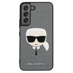 Karl Lagerfeld zaščitni ovitek Ikonik Saffiano Ikonik Karl`s Head Gray