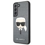 Karl Lagerfeld zaščitni ovitek Ikonik Saffiano Ikonik Karl`s Head Gray