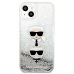 Karl Lagerfeld zaščitni ovitek Karl Glitter Choupette Fun Silver