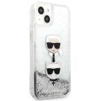 Karl Lagerfeld zaščitni ovitek Karl Glitter Choupette Fun Silver