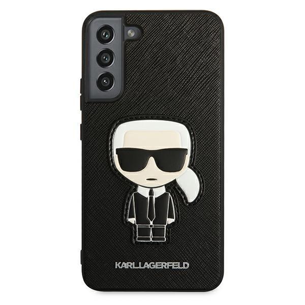 Karl Lagerfeld zaščitni ovitek Saffiano Ikonik Karl's Patch Black