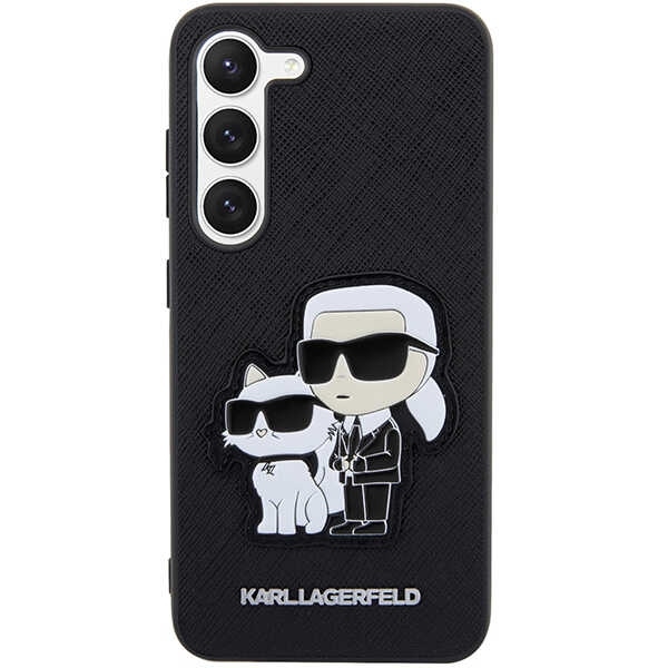 Karl Lagerfeld zaščitni ovitek Saffiano Karl & Choupette Black