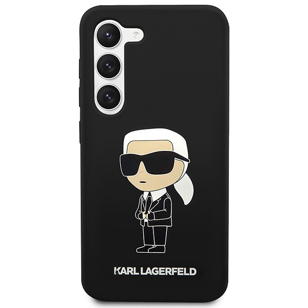 Karl Lagerfeld zaščitni ovitek Silicone Ikonik Hardcase Body Black