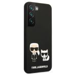 Karl Lagerfeld zaščitni ovitek Silicone Karl & Choupette Black