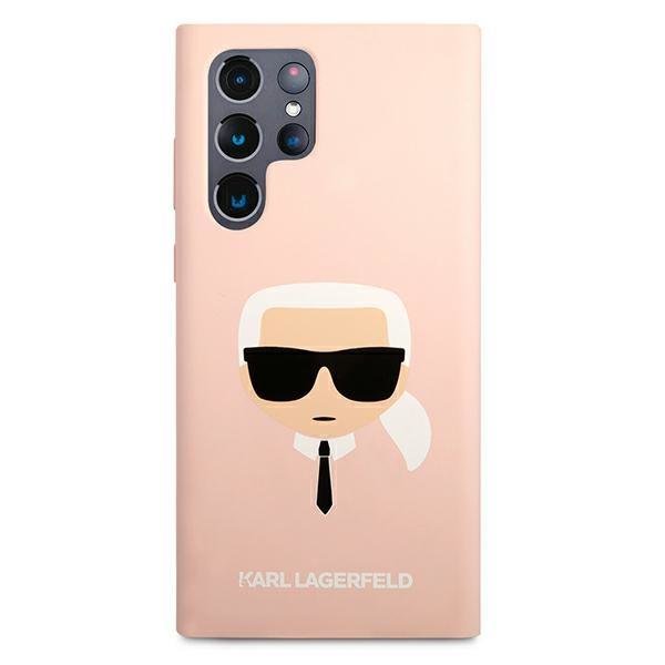 Karl Lagerfeld zaščitni ovitek Silicone Karl's Head Pink