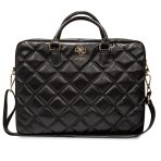 Torba za prenosnike Guess 4G Quilted Black