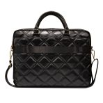 Torba za prenosnike Guess 4G Quilted Black