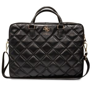 Torba za prenosnike Guess 4G Quilted Black