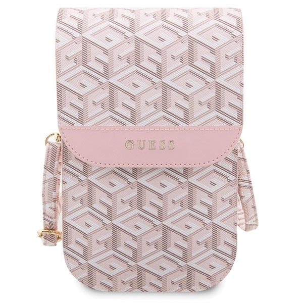 Torbica GUESS GCUBE Stripes Pink