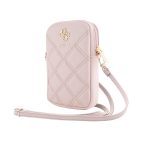 Torbica GUESS Zip Quilted 4G Pink